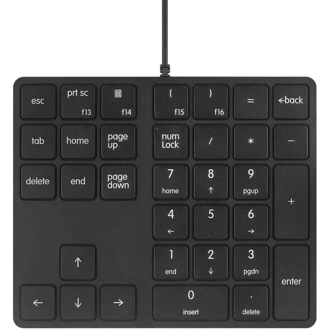 Numeric Keypad 34  (30%) Mini Multifunctional Wired Number Keypad Black Magicforce | Number Pad for Laptop | Gaming Keypad for Pc | Laptop Accessories | Keypad for -Black Magicforce