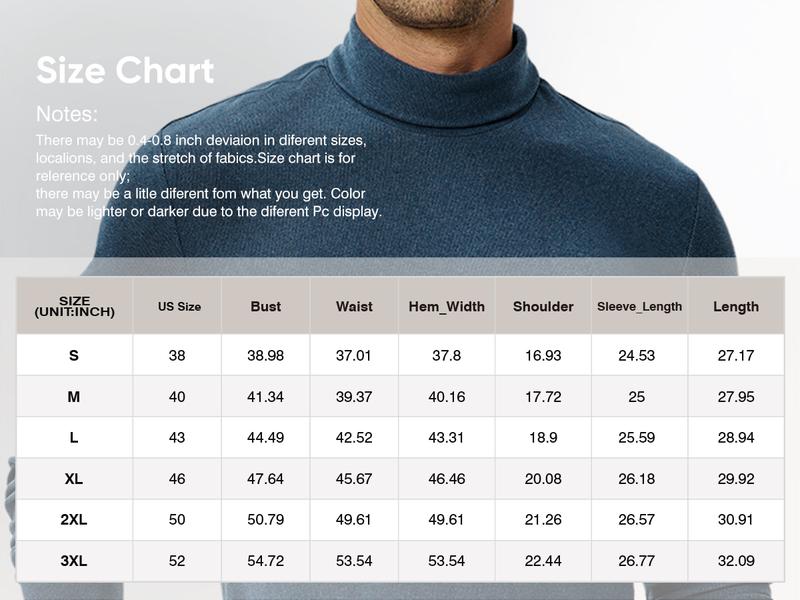 JMIERR Men's Casual Long Sleeve Turtleneck Shirts Lightweight Mock Pullover Sweaters Knitted T Shirt Slim Fit Tee Tops