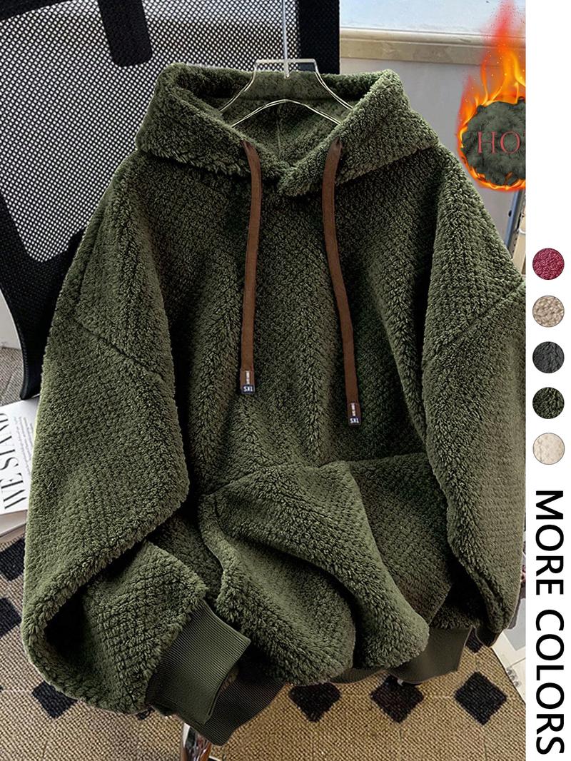 Women's Hooded Fleece Sweatshirt, Plush and Soft, Warm Casual Wear for Autumn and Winter, Comfortable and Stylish