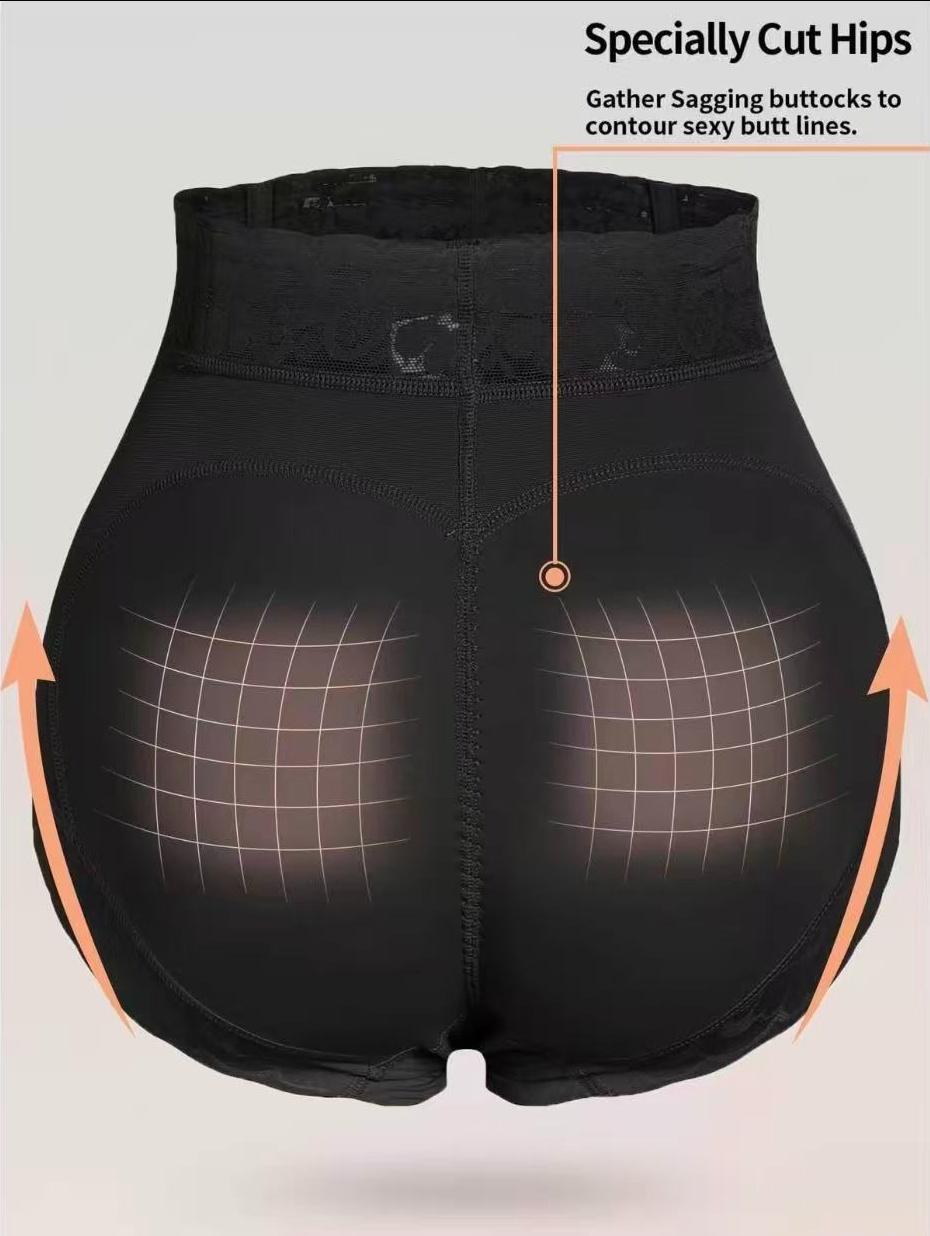 Women's Plain Contrast Lace High Waist Shapewear Panty, High Stretch Tummy Control Butt Fit Lifting Shaper, Women's Shapewear Bottoms for Everyday Daily Wear,Absorption and Thigh Lift Shaping Underwear Breathable Womenswear SpringStatements