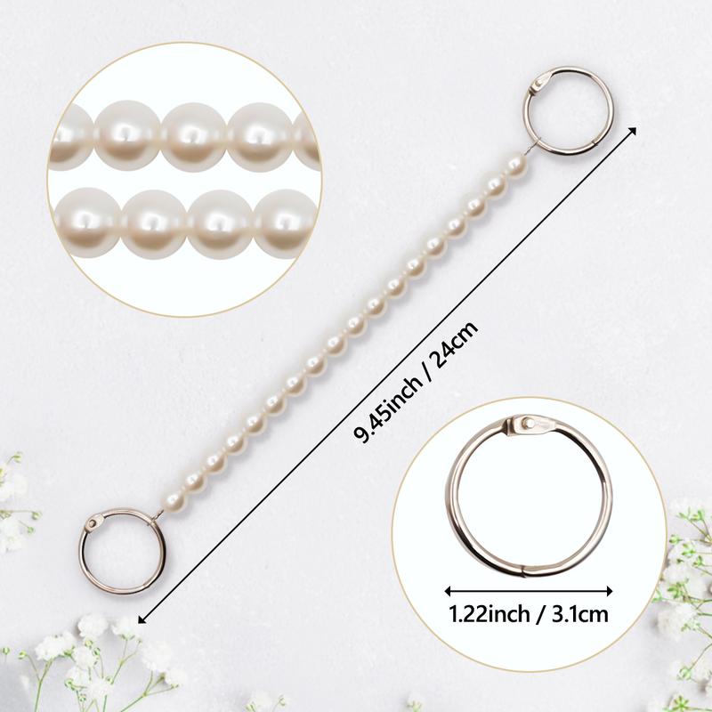 Pearl Chain Decoration Clog Charms for Teen Men Women Adults Kid Shoes Accessories - Christmas Gift