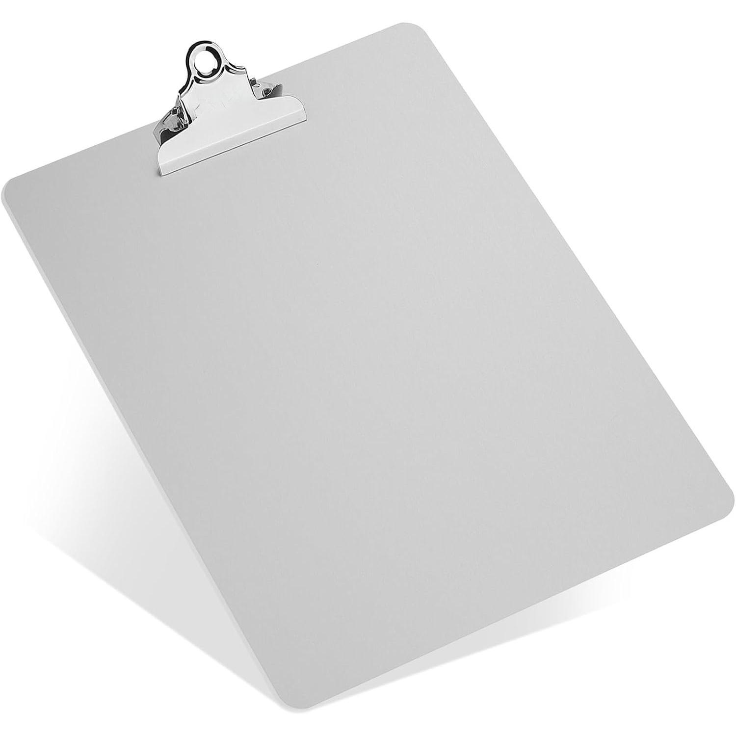 Metal Clipboard, 12 x 9 Inches Heavy Duty  Clipboards, A4 Letter Sizer Document Holder with High Capacity Clip, Suitable for School, Office, Jobsite or  Staff ()