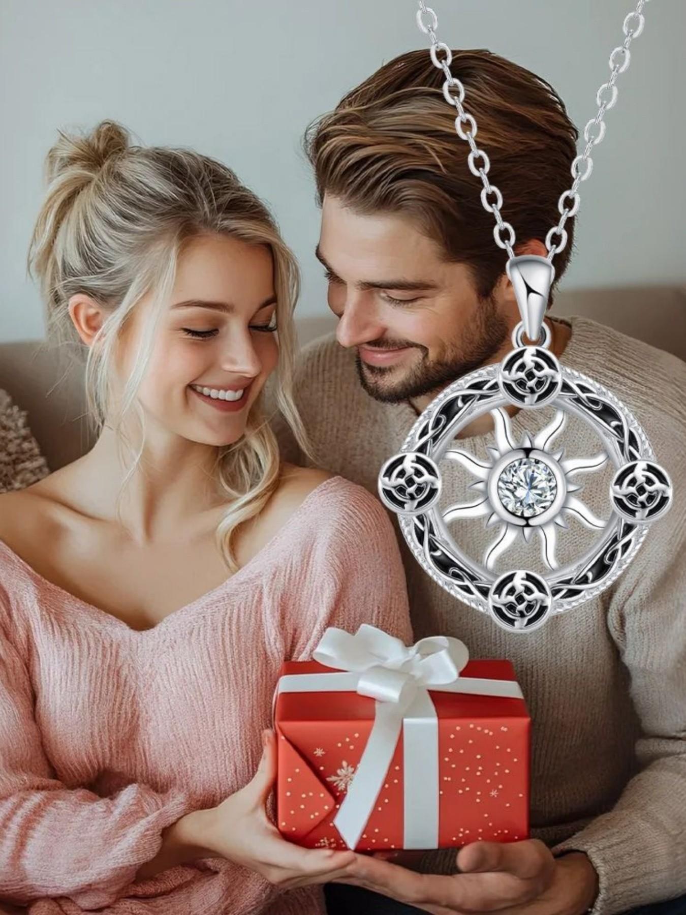 Celtic Sunwheel · Starburst Necklace Genuine Celtic knot sun necklace, luxury niche fade-resistant choker.Must-have for daily wear in spring and summer.A mysterious lucky necklace for all festivals and Valentine’s Day gifts.