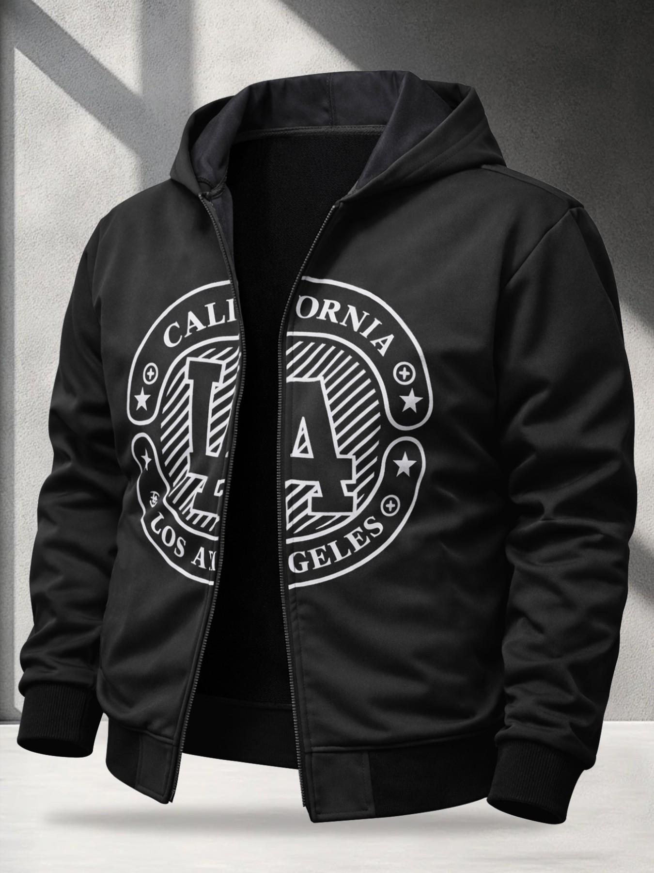 American Vintage Streetwear Hooded Cardigan, Long Sleeve Zip-Up Sweatshirt, Casual Fitted Top, All-Season Comfortable Fashion