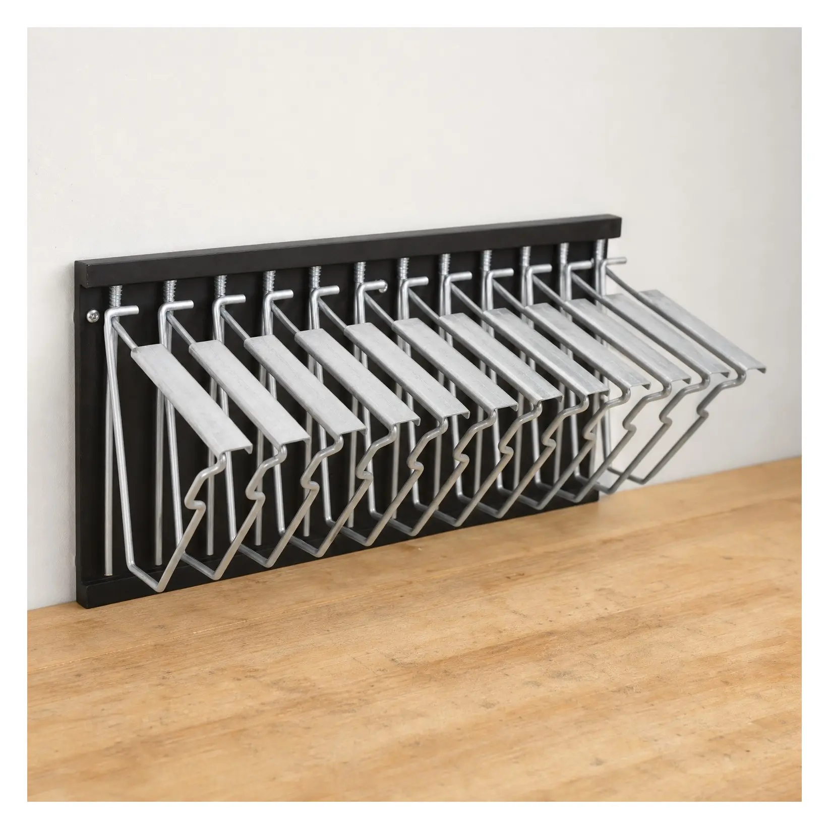 Wall Mount Blueprint Rack - Blueprint Organizer, Poster Wall Mount Display, Map Storage Holder with 12 Pivot Brackets, Plan Rack for Office (Without Blueprint Clamps)Gift