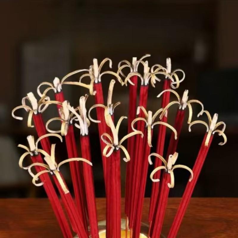 2 Packs Large 13-Inch Incense Sticks, Natural Flower Shape Burn, Home Protection, Bring Good Luck, Family Prosperity, Pure Natural