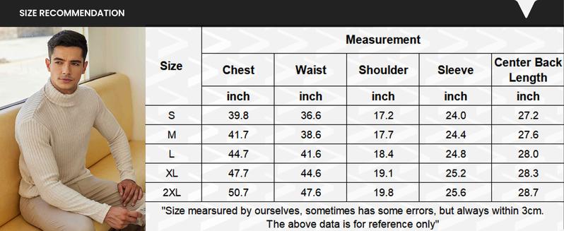 COOFANDY Men Turtleneck Shirts Lightweight Long Sleeve T Shirt Ribbed Thermal Tops Baselayer Pullover