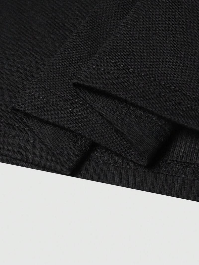 3 Pcs Men's Solid High Neck Long Sleeve Casual T-Shirt, Mens Spring&Fall Base Shirt, Men Turtleneck, Mock Neck Men, Casual Tops Men