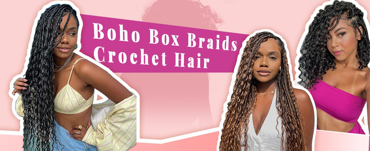 18 Inch Triple 3S Braids Crochet Hair 7Packs, No Itch Long Lasting Easy Install for Daily Wear