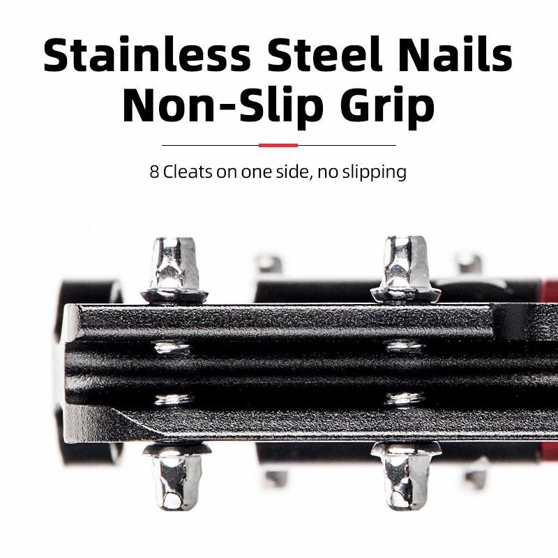 ROCKBROS 4 Bearings Mountain Bike Pedals MTB Padals Platform Flat Bike Pedals Aluminum Alloy 9/16"