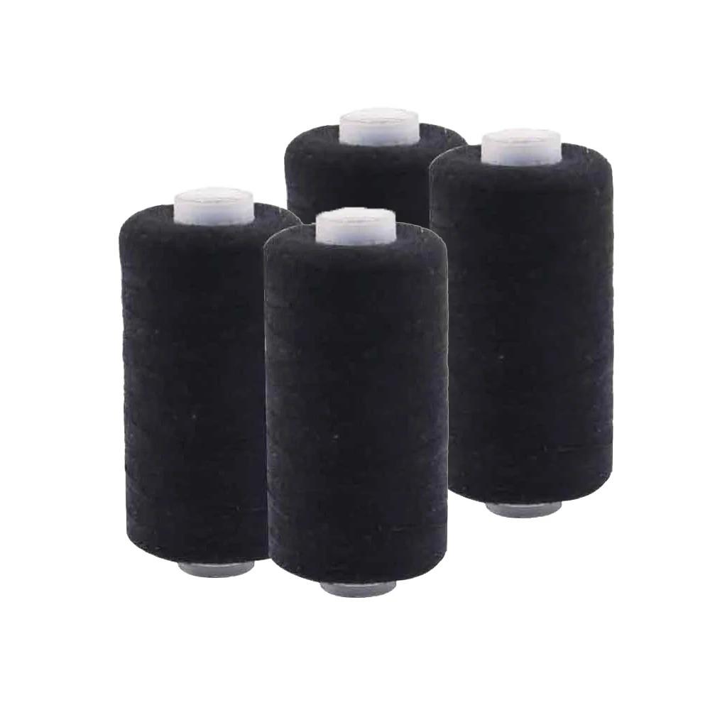 4 Pack Durable Polyester Thread 500m, Generous Length, Strong Sewing Threads for Clothing, and, Ideal for Sewing Supplies, Sewing Machine Thread