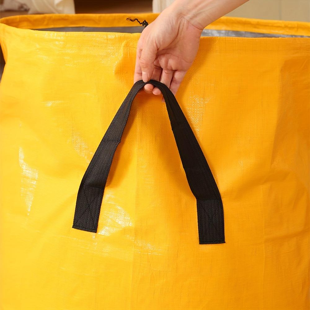 Heavy-Duty Moving Bag with Handle & Safety Drawstring Closure, Large Capacity Foldable Storage Organizer for Travel, Home, Dorm Essentials, Space Saver Bags