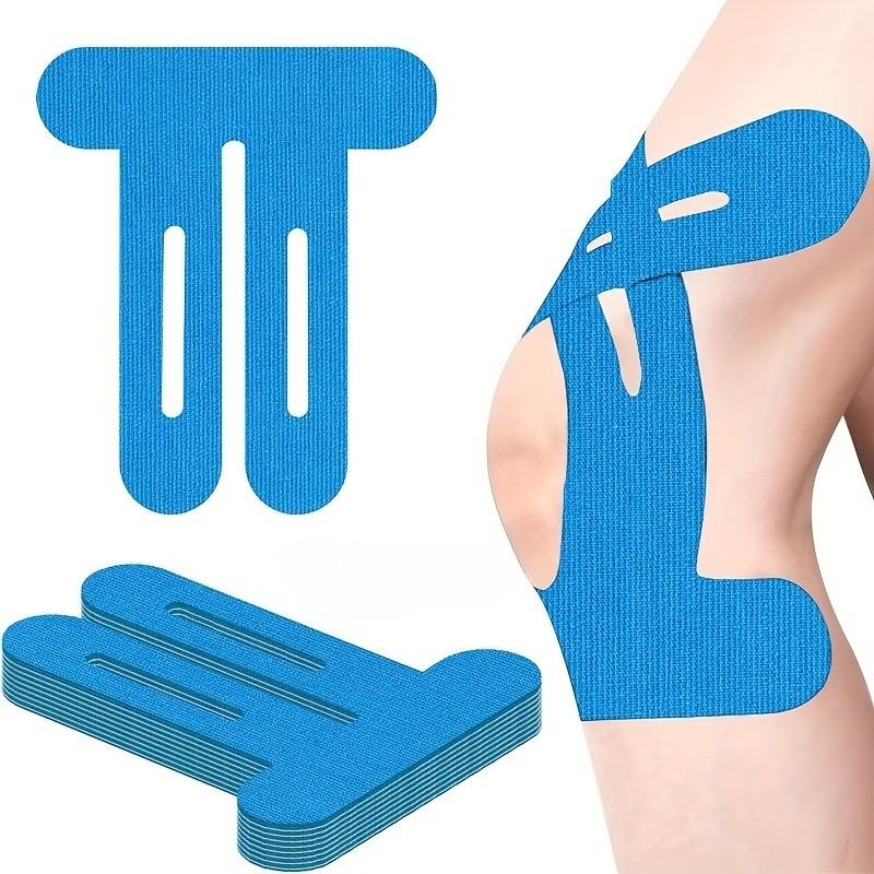 10 Piece Elastic Sports Muscle Tape, Multi-Color Knee Biomechanical Tape, Pre-Cut Small Sport Tape for Running Cycling Hiking