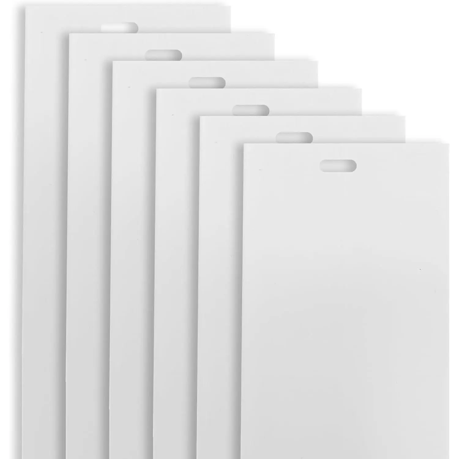 6 Pack 82.5 x 3.5 inches White PVC Vertical Blinds Replacement Slats for Sliding Door Indoor Windows
