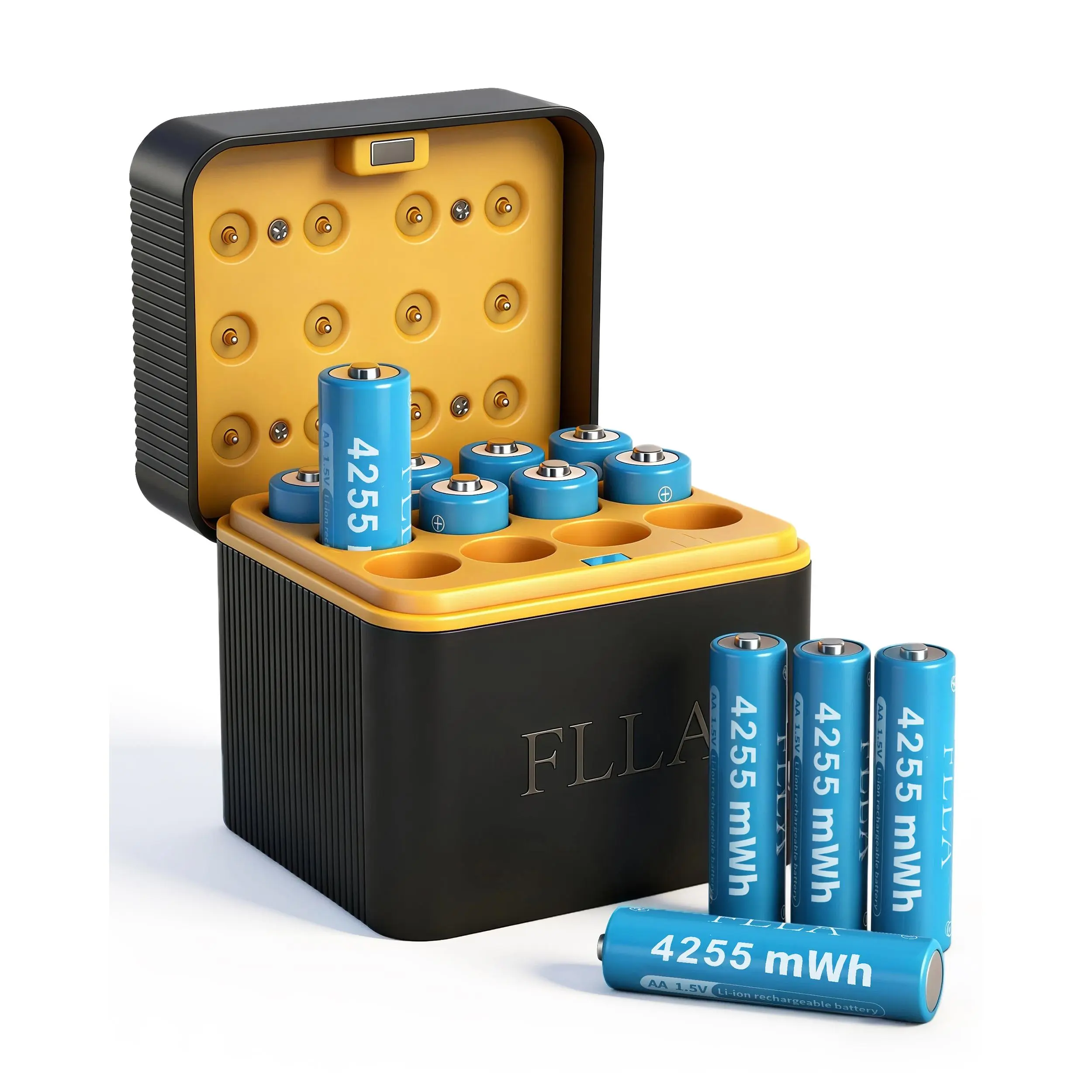 AA Smart Charger Lithium 12PCS 1.5V Fast Batteries Rechargeable NEW with 4255mWh AA Smart Charger Lithium 12PCS 1.5V Fast Batteries Rechargeable NEW with 4255mWh