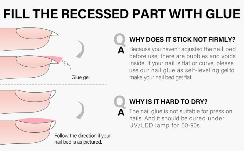 AILLSA 4 in One Nail Glue Base Coat Nail Polish Set Brush On Gel Nail Glue 2*15 ml for Rhinestone, False Nails, Base Gel, Chrome Nail, Acrylic Nail Tips UV Light Need, High Capacity Gel Extension Brush On Nail Glue Fall Nail Trend 2024 Gift for Women