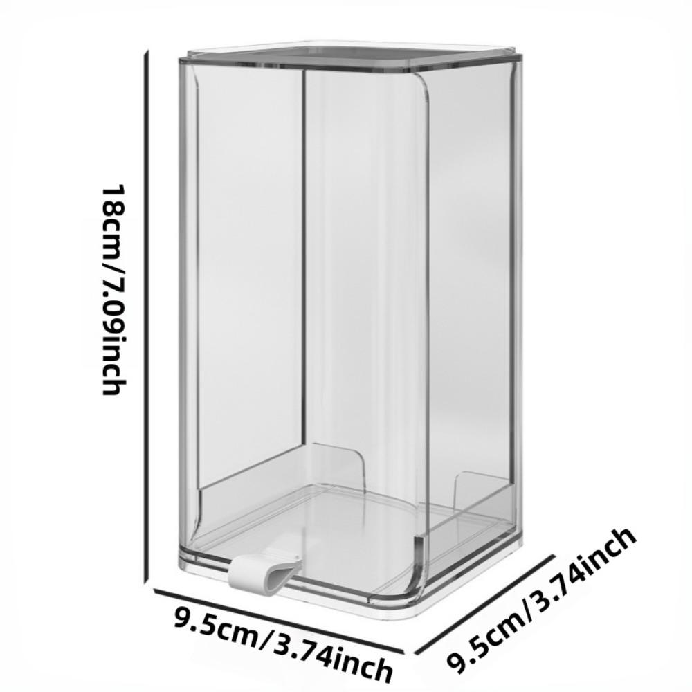 Large Transparent Pull-Out Display Case - Clear Collectible Storage Box, Suitable for Action Figures, Dolls, Boba. Dustproof Design - Ideal for Home, Office or Store Display, Elegant Appearance.