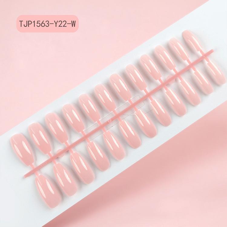 Extra-long trapezoidal fake nail patches, uncoated UV nail tips, 24-piece set of solid color press-on nails, Red Press on Nails Glossy Almond Shape Fake Nails Valentines Day Nails for Women