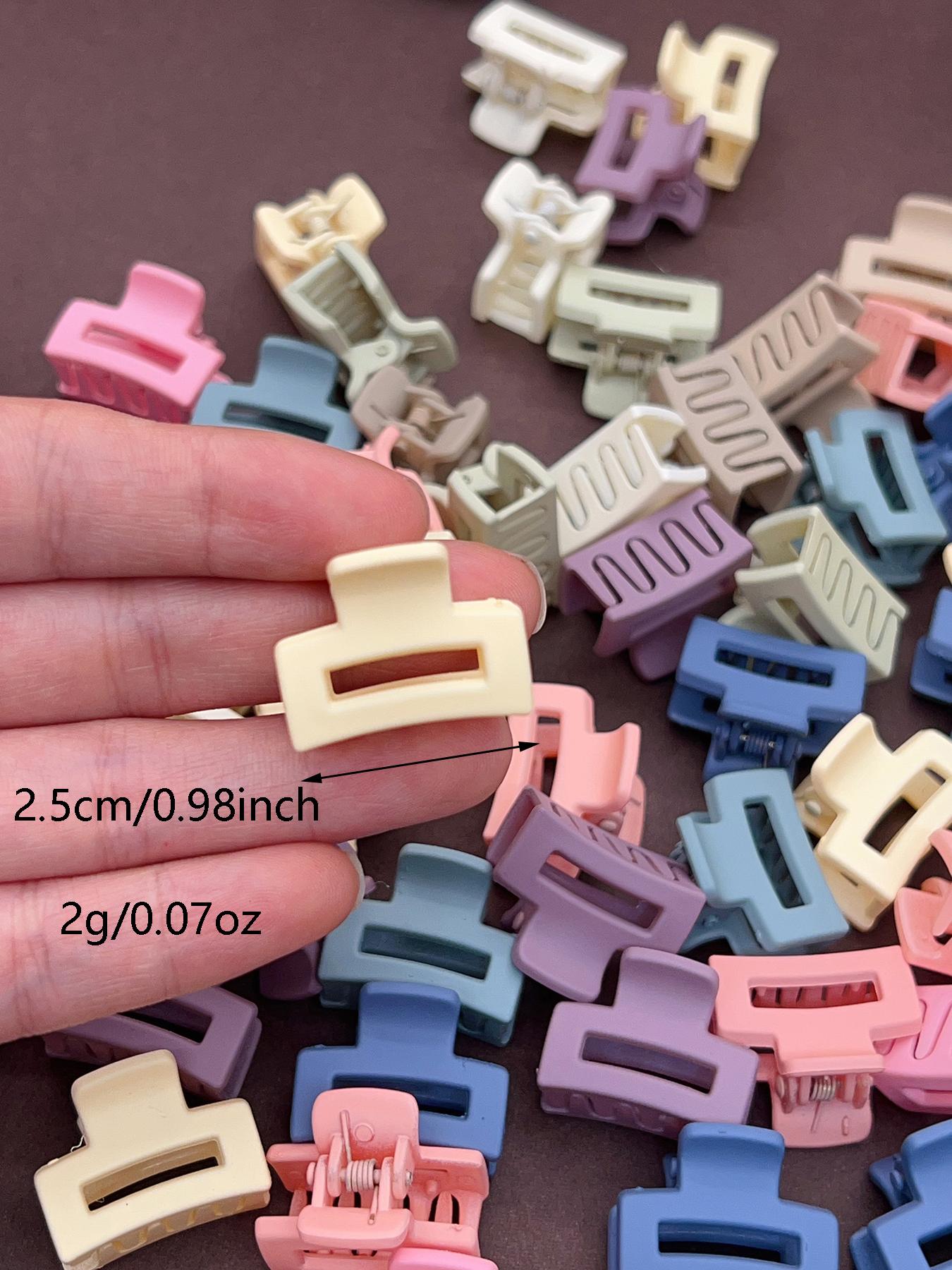 10/20pcs 2.5cm Fashionable Mini, Versatile Bangs Clip, Small Simple Hair Claw Clamp, Retro Vintage Style Hair Jaw Clip Hair Clamps Hair Clutch Hair Catcher Clip, Hair Clip Set, School Stuff, College