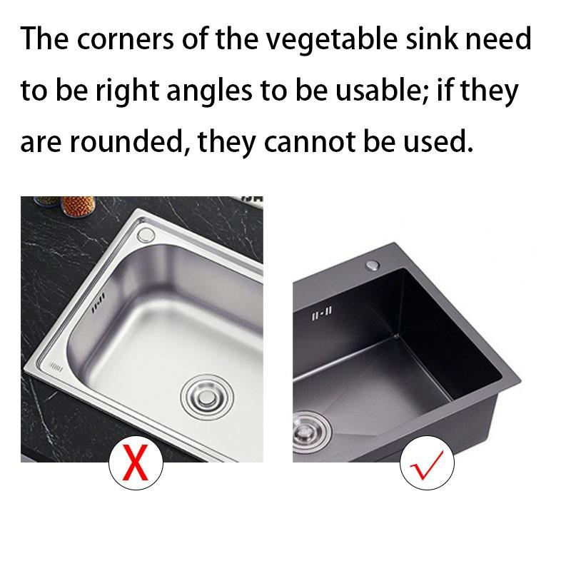 Kitchen Magnetic Garbage Filter, Triangle Drain Basket, Suitable for Right Angle Iron Vegetable Basin, Kitchen Filtering Net, Shelf Water Tray