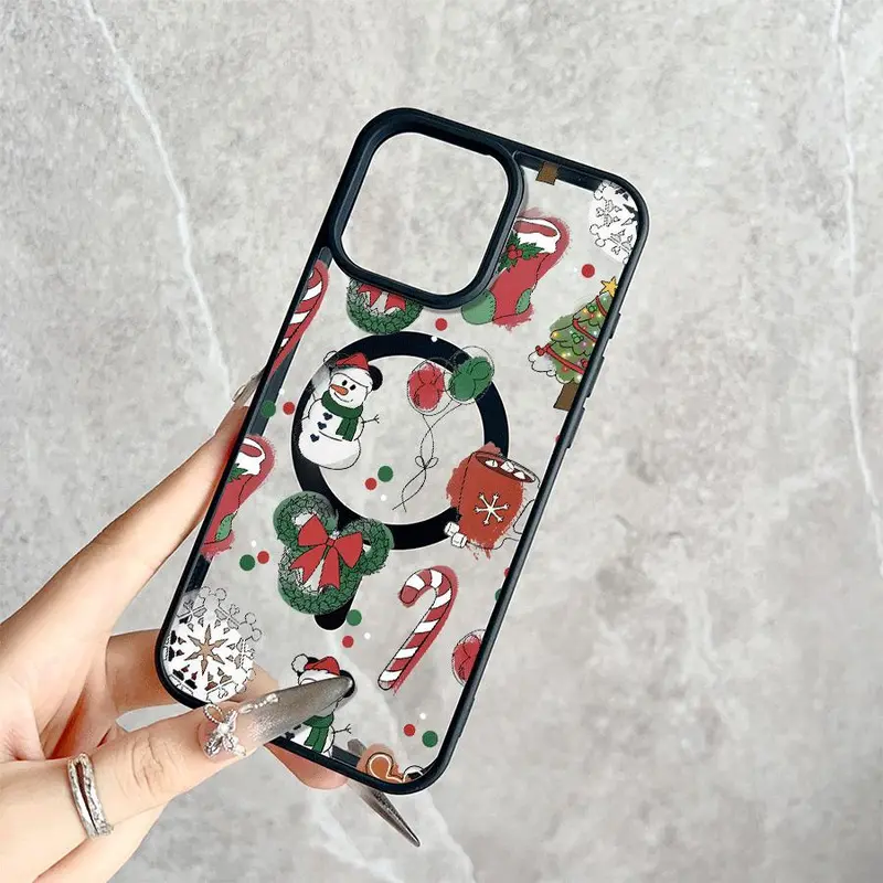 Mickey Christmas Crystal MagSafe Phone Case - TikTok Shop