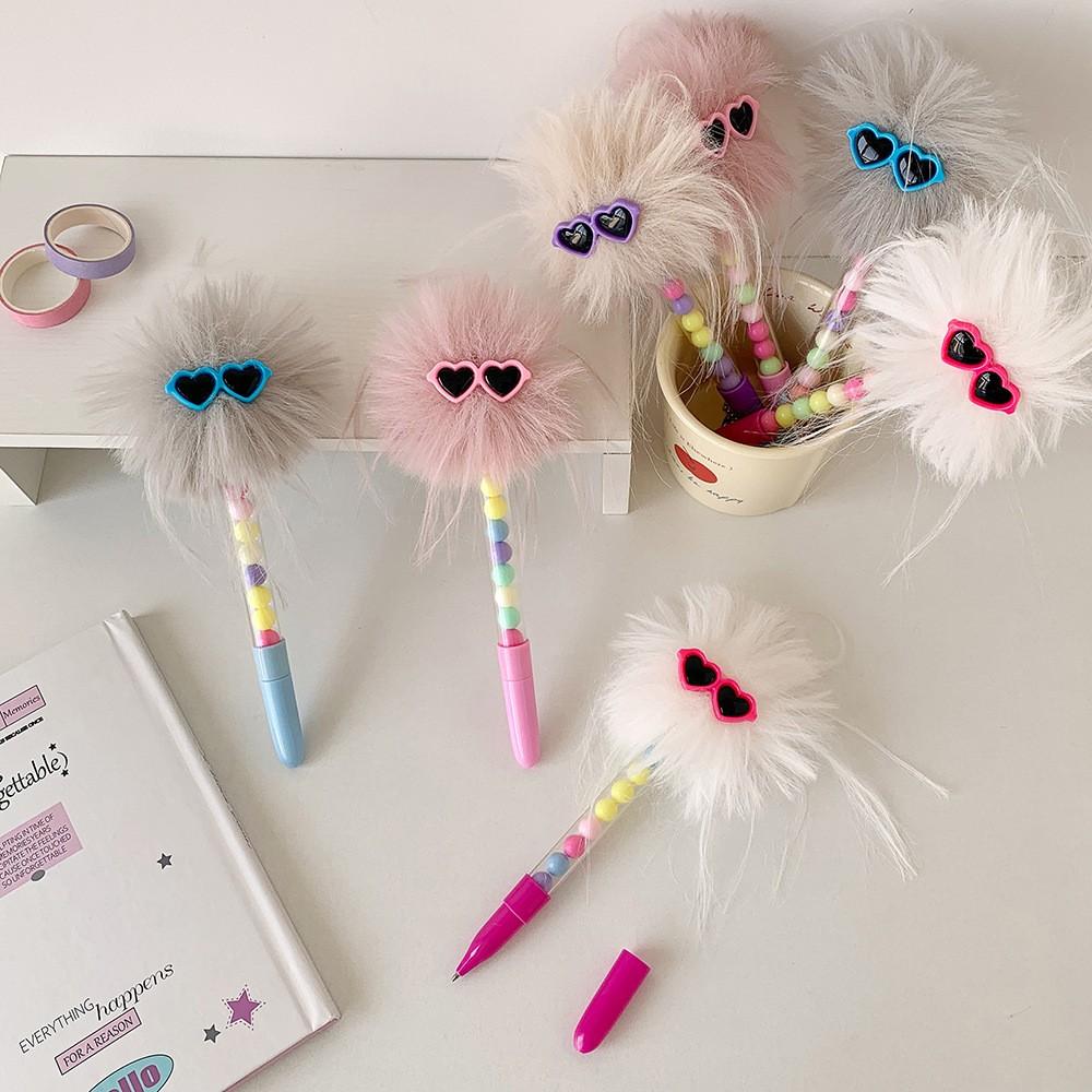 New Cartoon Funny Eyeglass Ball Pen, Creative Writing Rollerball Pen, Girl's Diary Pen, Kids Gift Pen, Perfect for Couples, Friends, Holidays