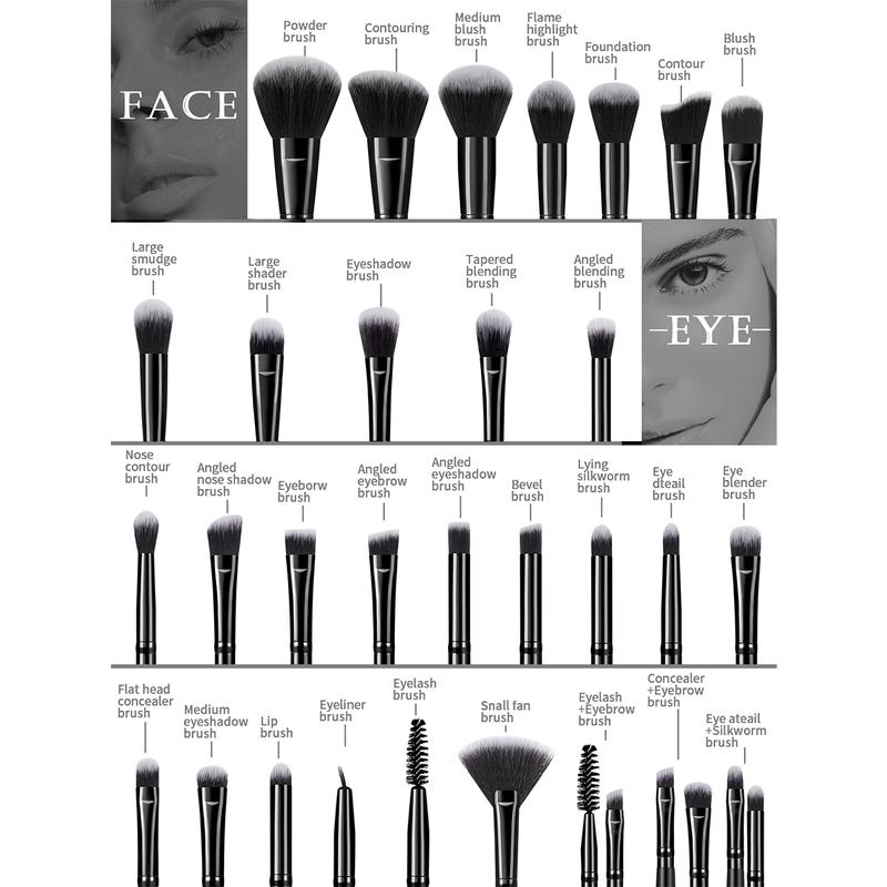 Makeup Tool Set, 47pcs/set Makeup Tool & Cleaning Tool Set, Multifunctional Travel Makeup Cleansing Tool Kit for Girls & Women, Brush, Makeup Brushes