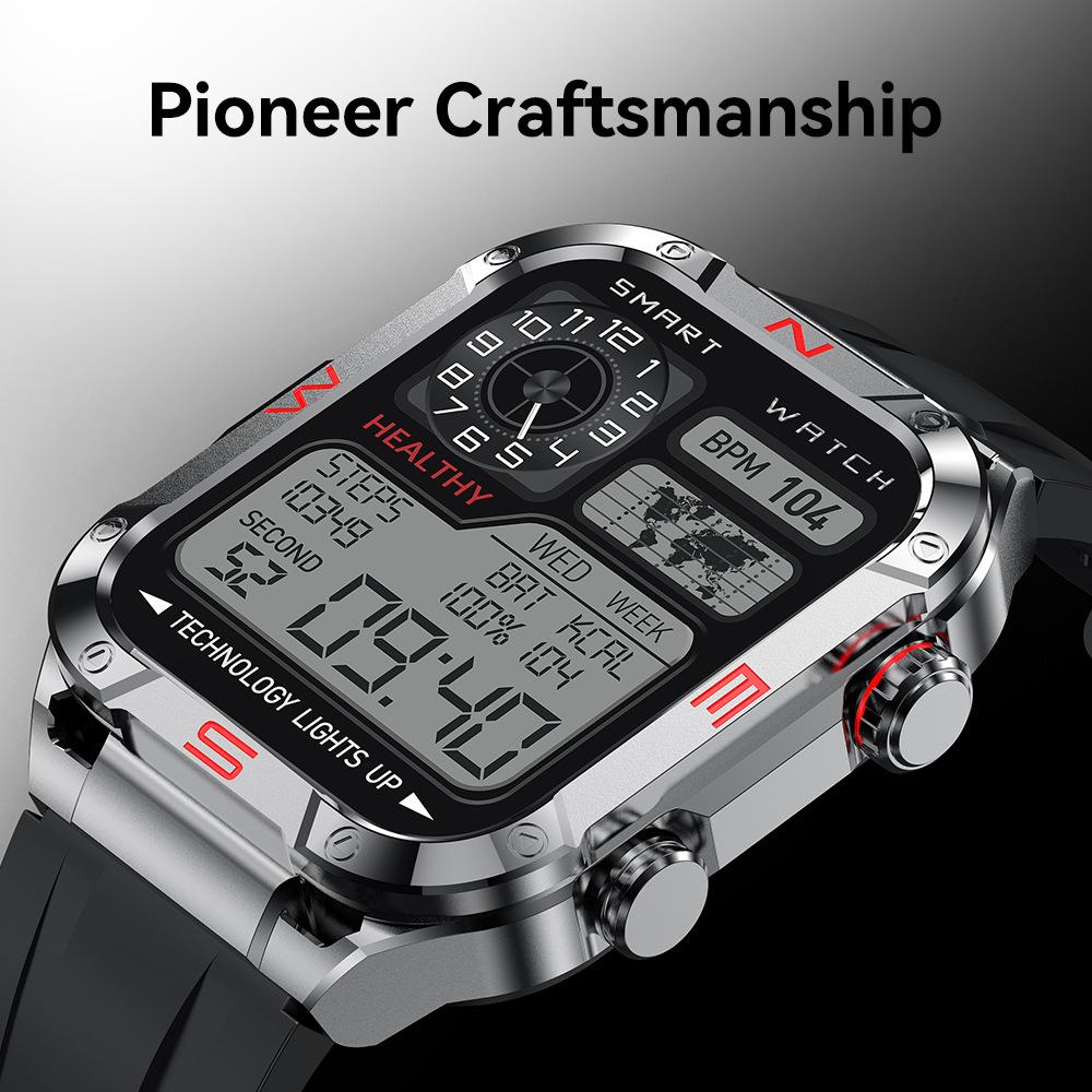 Smart watch voice control music playback heart rate motion detection waterproof band hd fitness answer call s320b