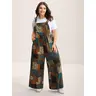 BloomChic Plus Size Strapless Paisley Jumpsuit [M-6X] - Women's Stylish Boho Rayon Overalls with Pockets, Sleeveless Fitted Summer Vacation Outfit, Clothes for Women, SohoChic