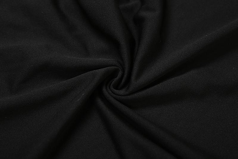 DOUCIU Basic Sporty Casual Tight-Fitting Sexy Hot Trendy Street Cool Women'S Thin Solid Color Fur Collar Spliced Off-Shoulder Long Sleeve Street Fashion Jumpsuit