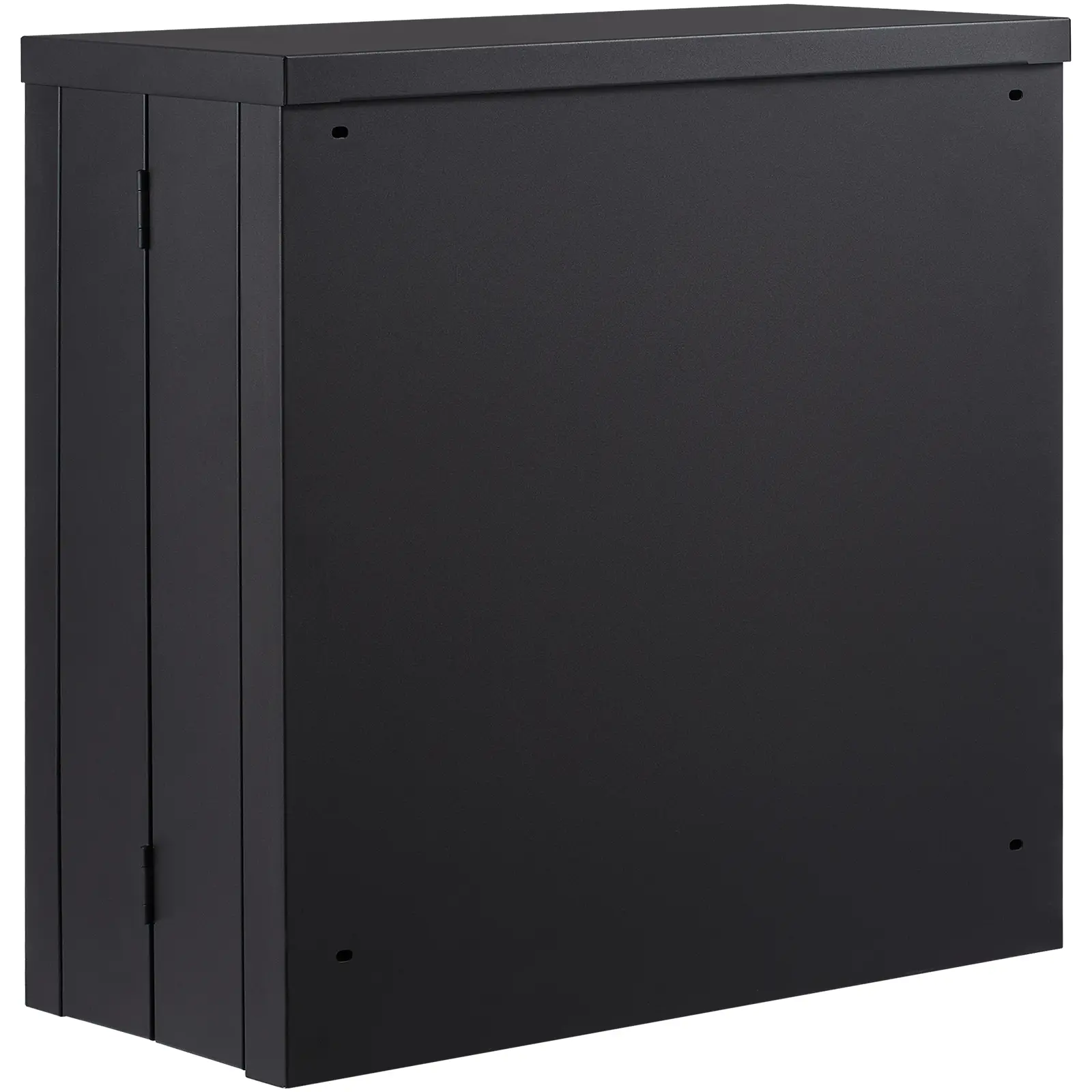 Foldable Wall Cabinet, Metal Garage Locker Mounted 26" Small Tool Chest 240 LBS Loading Capacity Adjustable Shelf Magnetic Door File for Warehouse Office Home Black