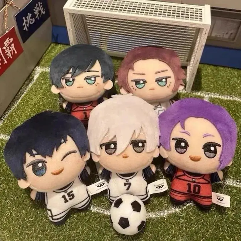 10cm New Blue Lock Plush Pendant KeyChain Yoichi Isagi Nagi Seishiro Mikage Reo Rin Itoshi Itoshi Sae Action Doll Toy Gift