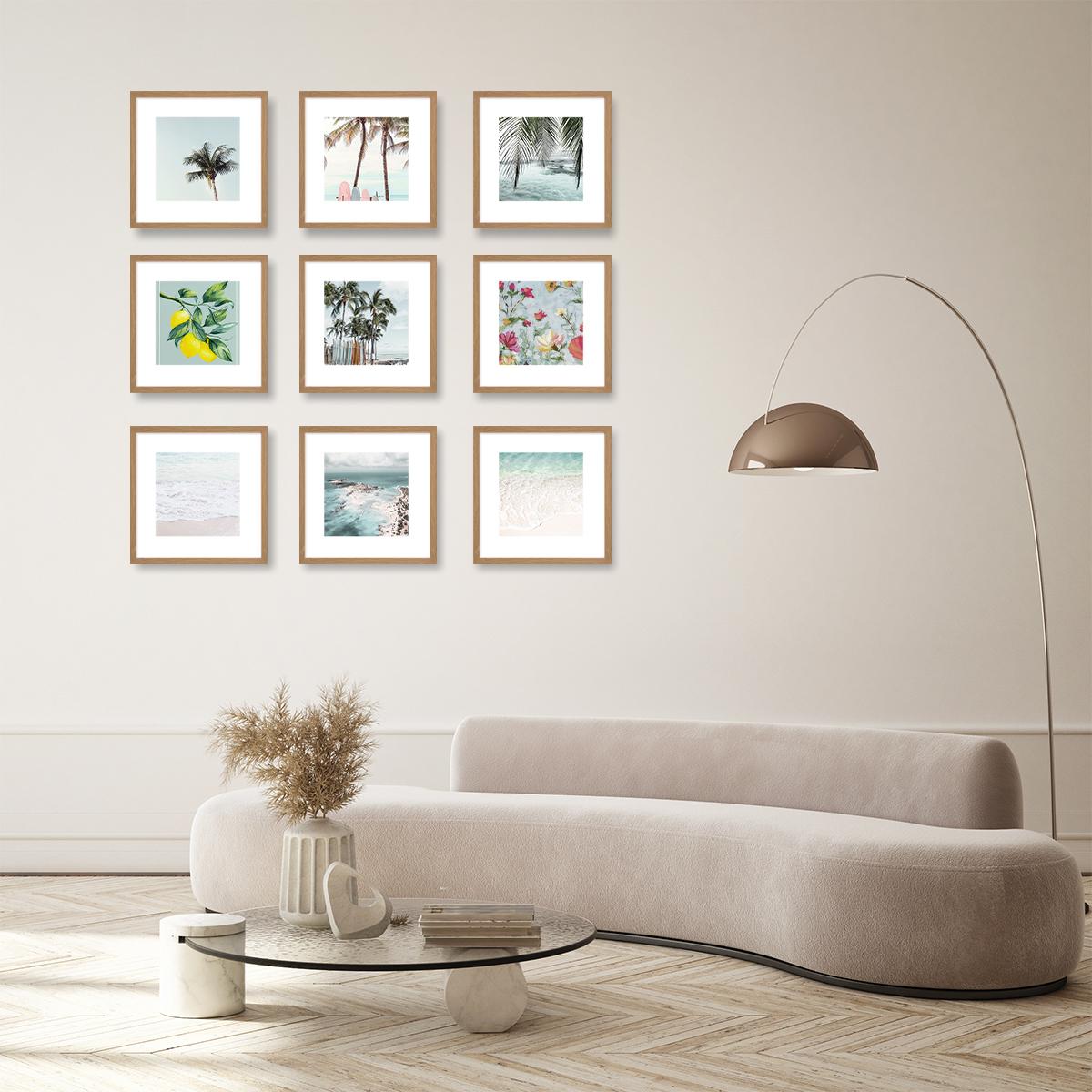 8x8 Inch/12x12 Inch Square Frame Set, Sturdy Frame Design, Replaceable Core, High-Definition Transparent Dustproof Moisture-Proof Ps Board, Perfect Holiday Gift, Picture Frame Set