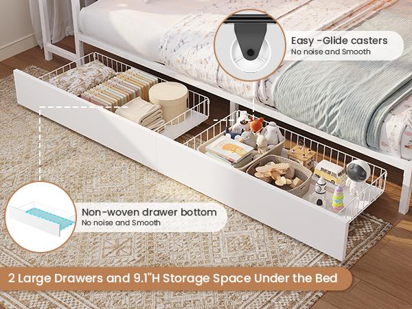 Hasuit Corner Twin Bed Frame with Storage Drawers and Bookcase Headboard, Twin Size Metal Platform Corner Bed Frame with Charging Station and LED Lights, Twin Daybed for Kids Teens Guests