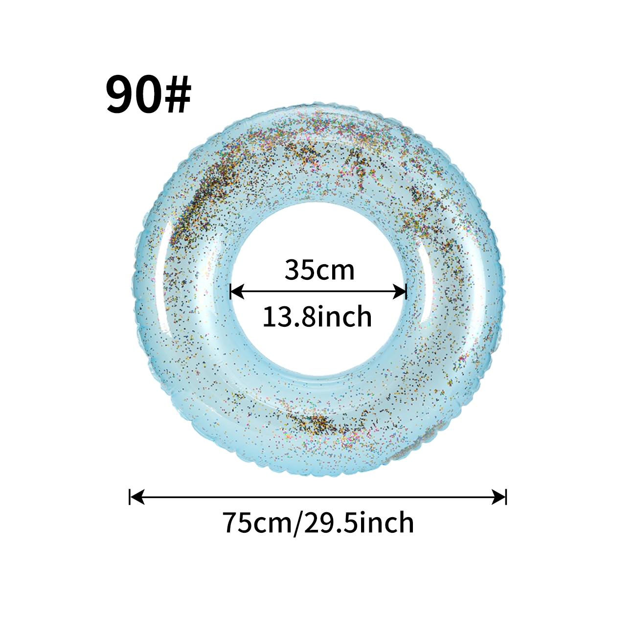 Bright Inflatable Swim Ring (blue/) with LED Function, Perfect for Pool Parties, Essential Summer Beach Gear!