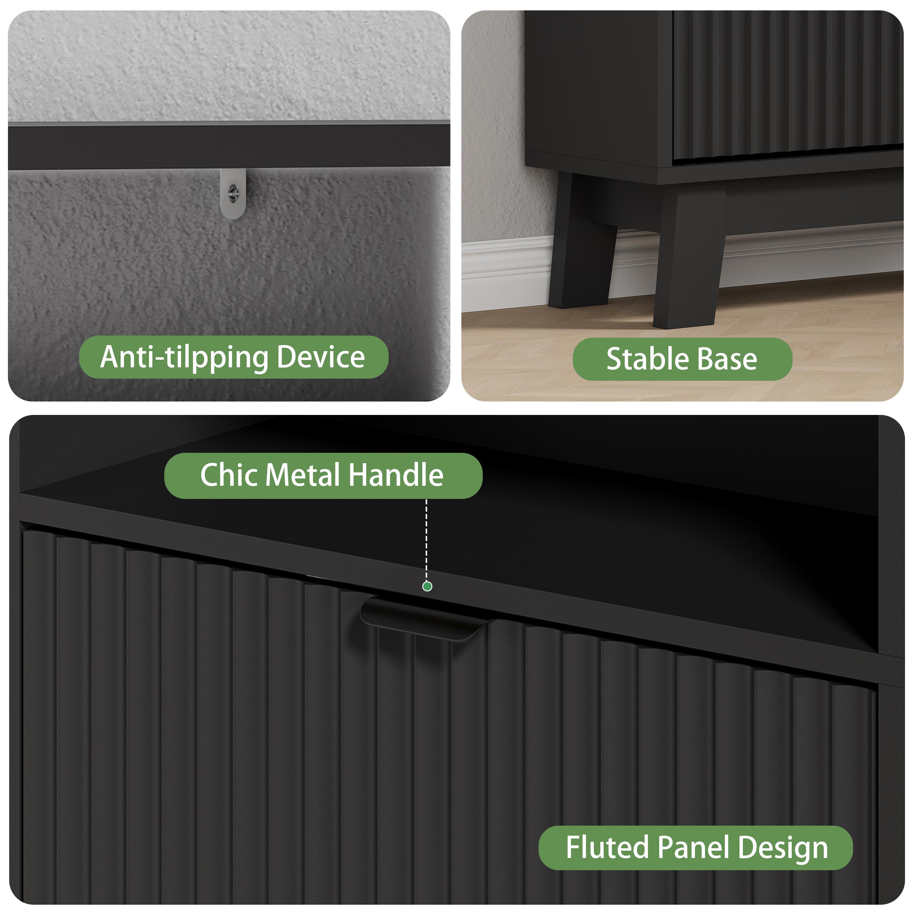 Shoe Cabinet Storage for Entryway with 4 Flip Drawers, Fluted Narrow Shoe Organizer with Wooden Legs & Top Cubby, Freestanding Slim Shoe Storage Hidden Shoe Rack for Front Door Entrance Shoe Cabinet Storage for Entryway with 4 Flip Drawers, Fluted Narrow Shoe Organizer with Wooden Legs & Top Cubby, Freestanding Slim Shoe Storage Hidden Shoe Rack for Front Door Entrance