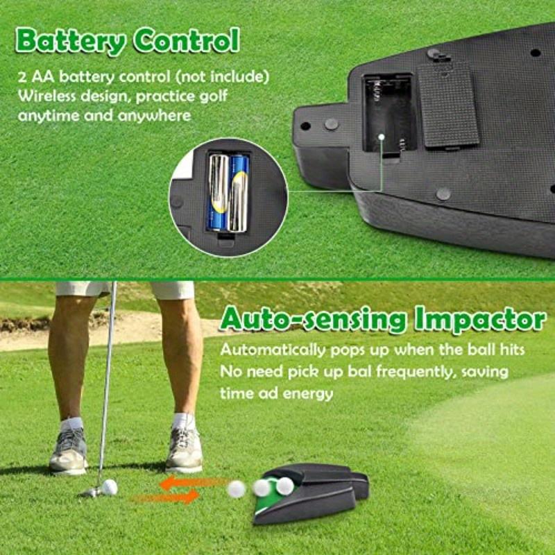 Automatic Golf Ball Return Machine, Battery Powered Portable Putter Trainer, Durable Plastic Material, Non-Slip Base, Indoor Outdoor Use