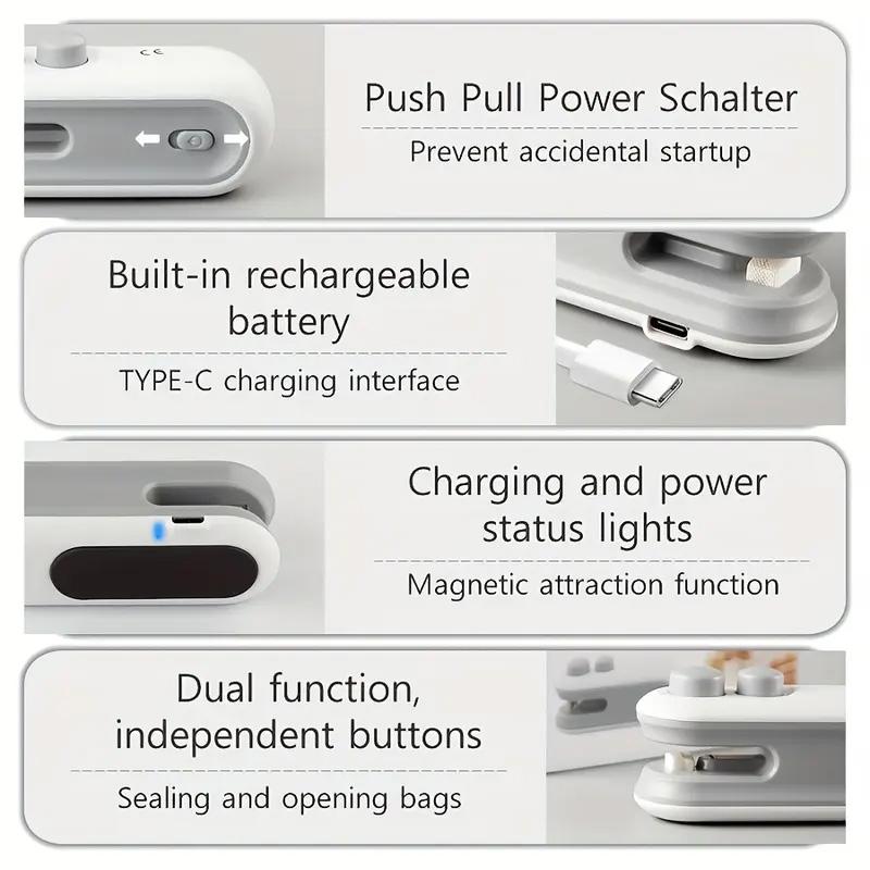 【Grocery Saver】2-in-1 Mini Food Sealer And Cutter ｜ Stop Wasting Stale Food ｜ College Dorm Essential