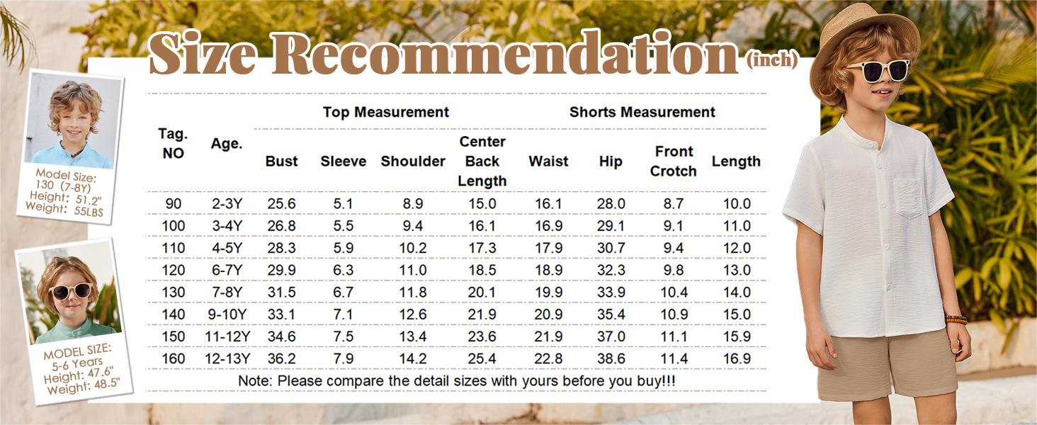 Cute Girls Children Apparel Arshiner Toddler Boys 2 Piece Set Short Sleeve Button Down Shirt and Shorts Vacation Texture Outfits with Pocket 2-13 Years