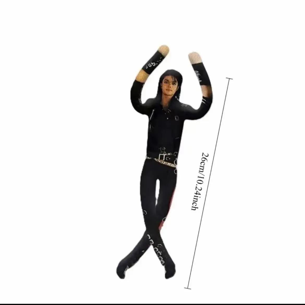 Michael Jackson Role-Playing Plush Doll, Soft Huggable Puppet for Room Decor, Abstract Multi-Joint Action Figure, Gift Idea
