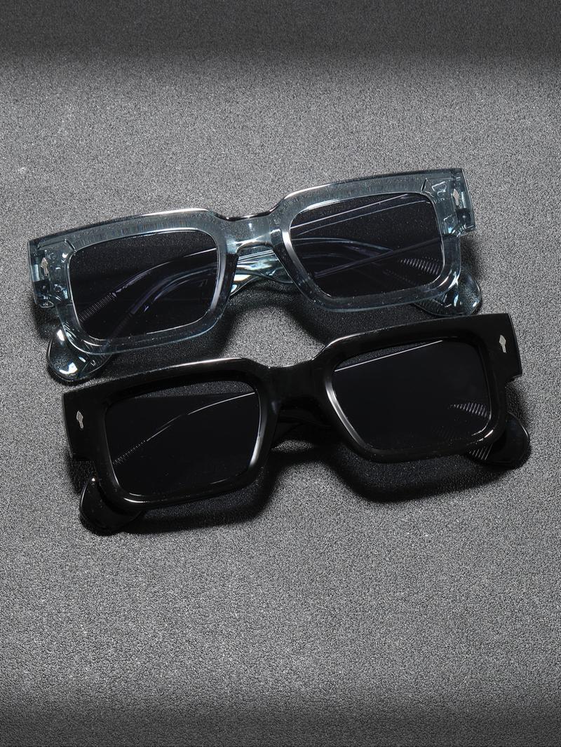 Classic Elegant Men's Sunglasses, Classic Shades, Perfect for Dating, Outdoor Casual Activities, Driving, 1-2 Pairs