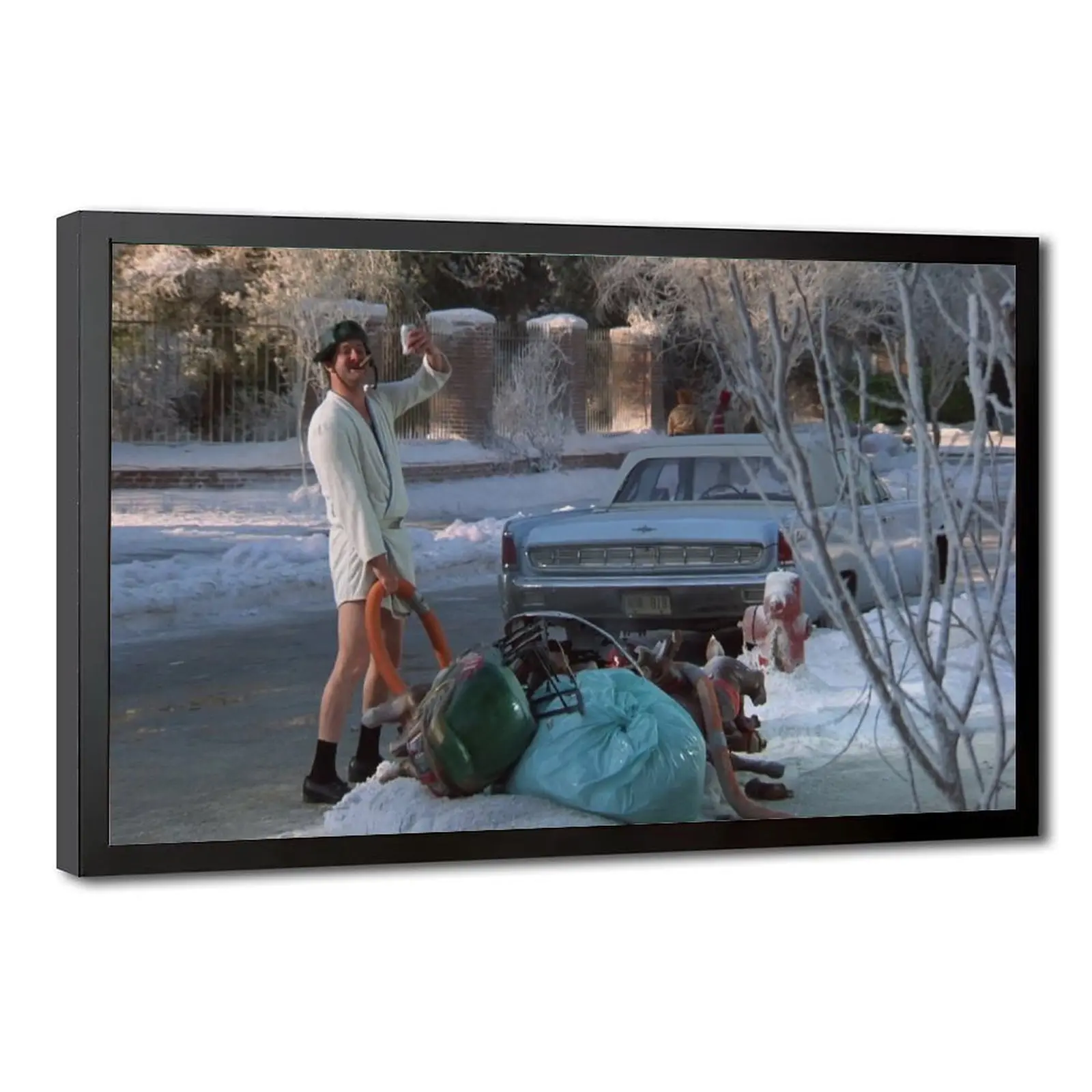 National Lampoon's Christmas Vacation "Shitters Full" Funny Chevy Chase Movie Poster Print - Elegant Multi-Size Wall Art, 20x30inch Option, Wood Frame & Frameless, Bathroom Decoration, Home Supplies Gift, Comic Art, Kid Room