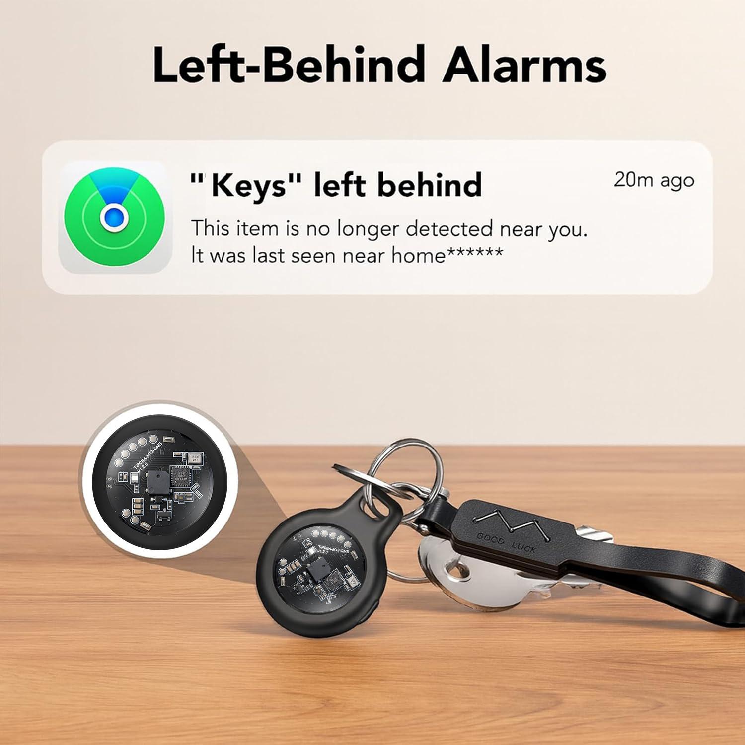 Car GPS tracker, mini Tracker device, with waterproof and anti-magnetic case - no monthly fee - Best invisible GPS tracker, anti-loss device, compatible with Apple Find My Father's Day gift