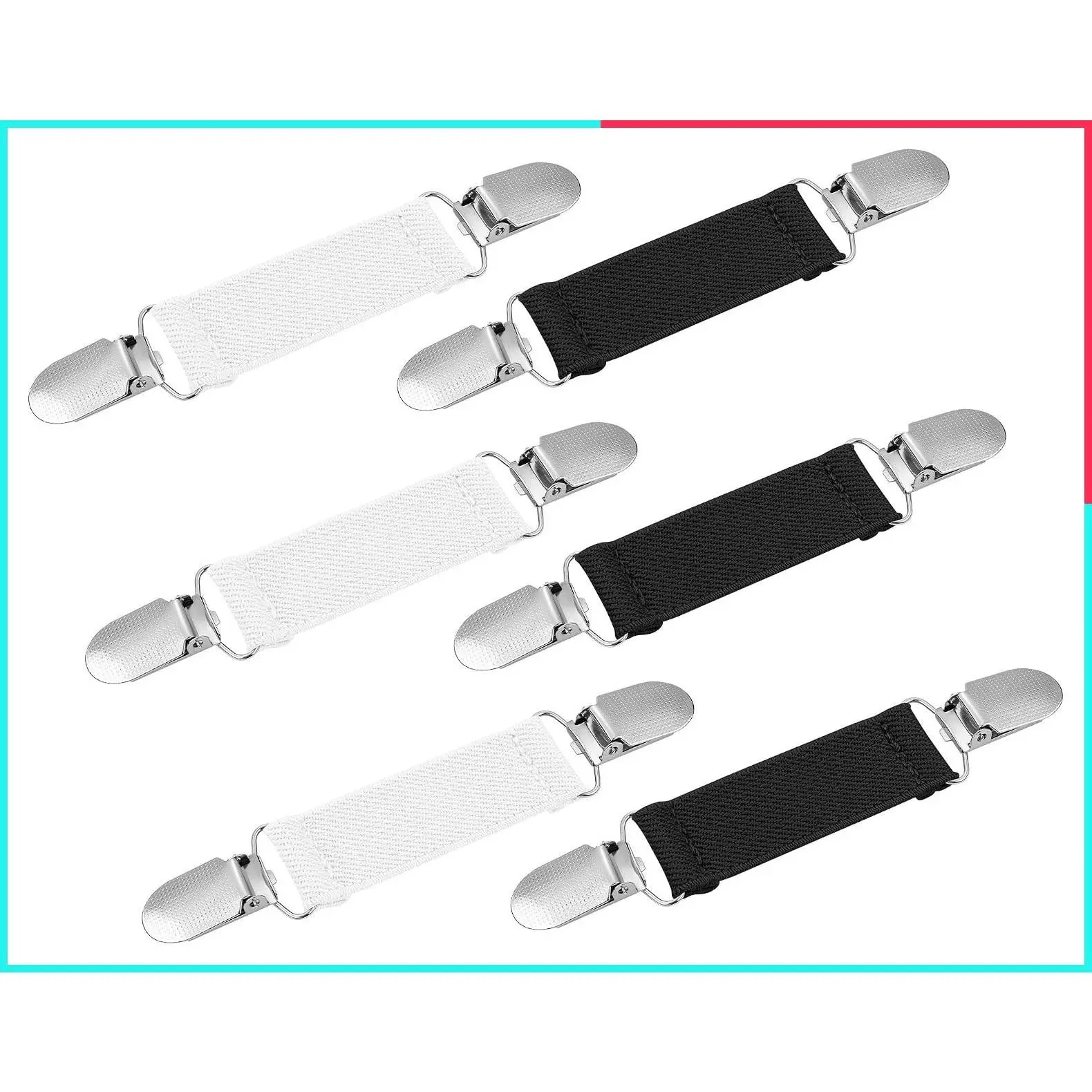 6 Pcs Dress & Shirt Clips - Cinch Sweater Shawl Cardigan Brooches
