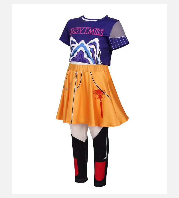 Hunters Pop Singers Rumi Zoey Idol Stage Role Play Outfits Halloween Dress Up for Women Girlsan,Jackolume Kpop Demon Rumi Zoey Cosplay Costume for Kids,Women's Dance Sets