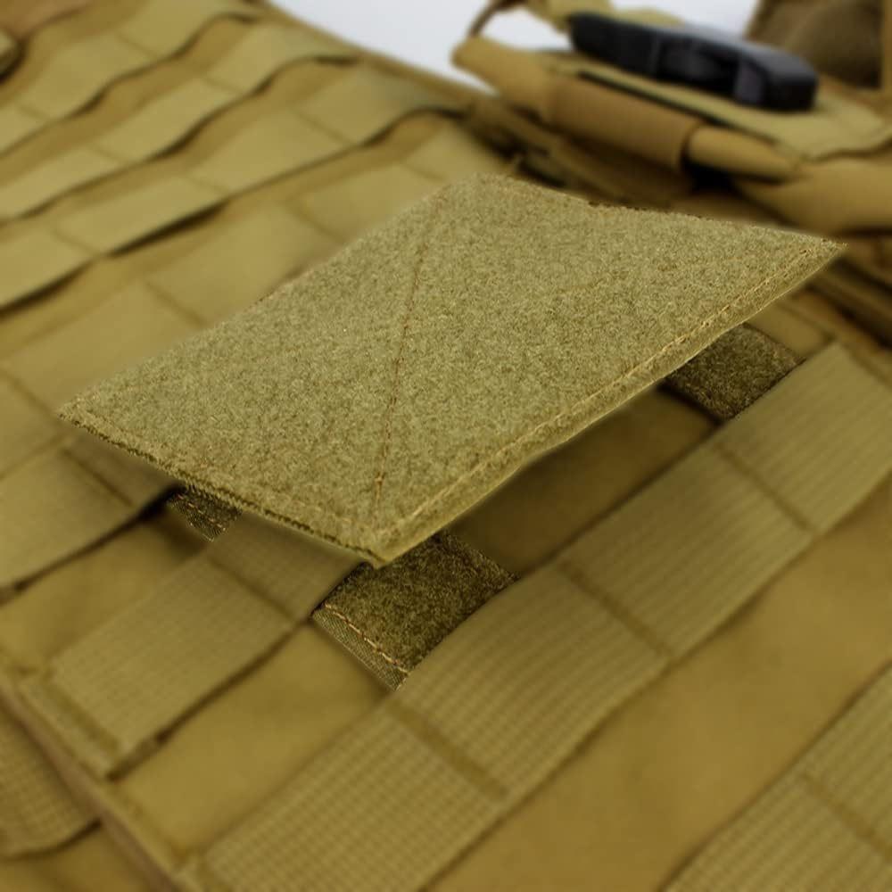 2 PCSinchMolle Tactical Bag Patch Panel Accessory, Hook and Loop Patch Display Board, Molle Compatible Panel for Badges, Insignia, and Tactical Patches, 4"x4"inch/10x10cm