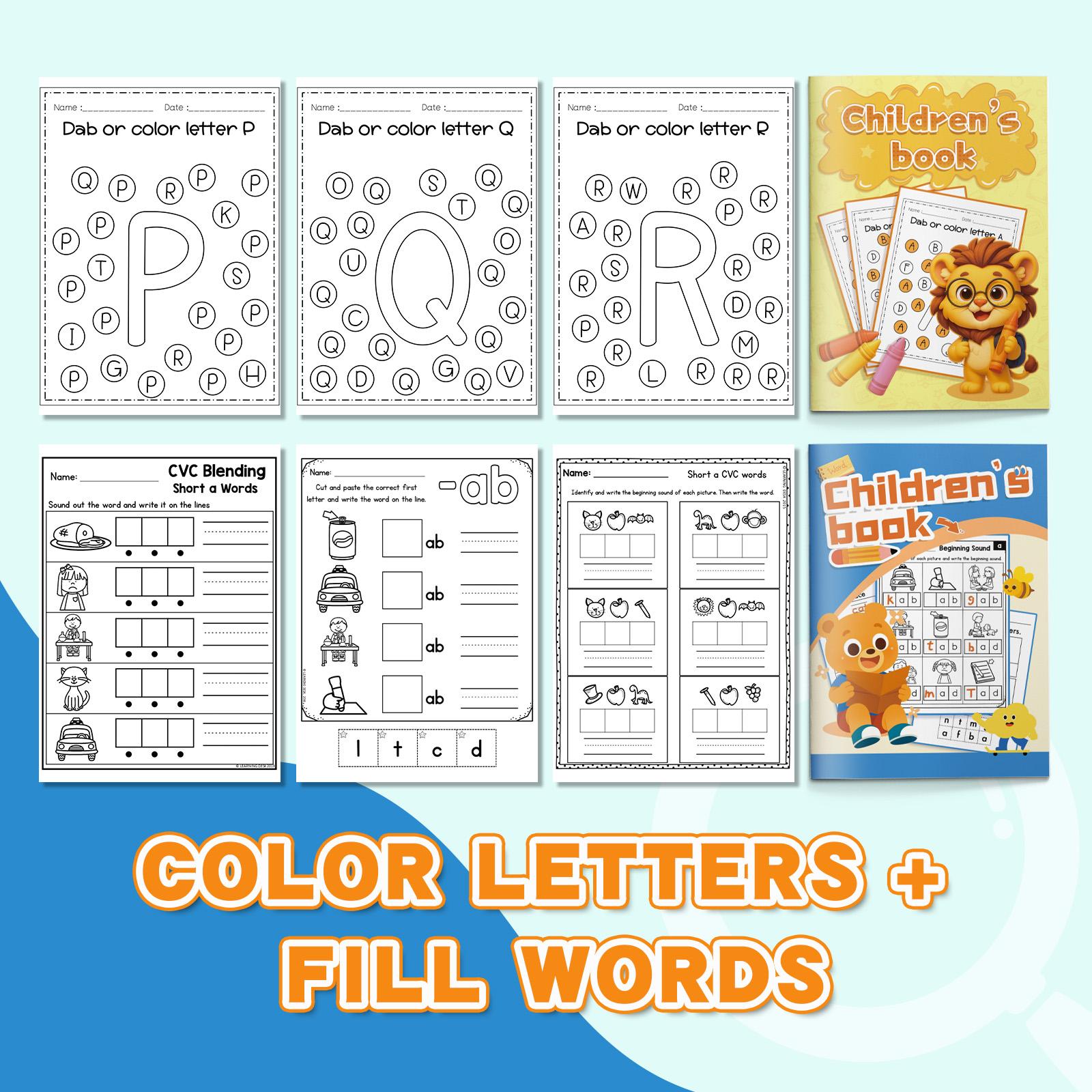 Kids’ Alphabet Handwriting Practice Book – Learn Uppercase and Lowercase Letters, Trace ABCs, Improve Pencil Control to Build Early Literacy Skills for Preschool, Pre-K, Kindergarten and Home Learning