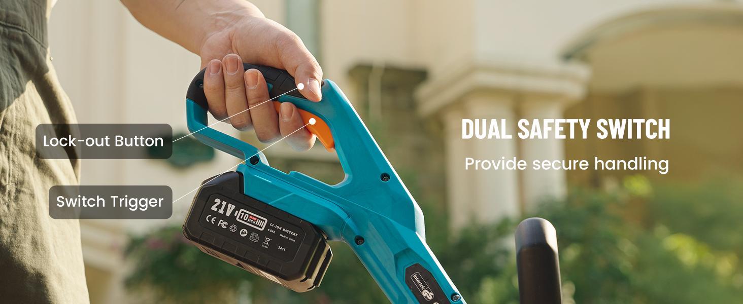 【Seesii】 String Trimmer, 12’’ Cordless Weed Wacker & Edger with 2 * 4.0Ah Batteries - Electric Lawn Mower with 1.3’’/2.1’’ Adjustable Deck - 3-in-1 Battery Lawn Mower for Garden/Yard Outdoorfun 【Seesii】 String Trimmer, 12’’ Cordless Weed Wacker & Edger with 2 * 4.0Ah Batteries - Electric Lawn Mower with 1.3’’/2.1’’ Adjustable Deck - 3-in-1 Battery Lawn Mower for Garden/Yard Outdoorfun