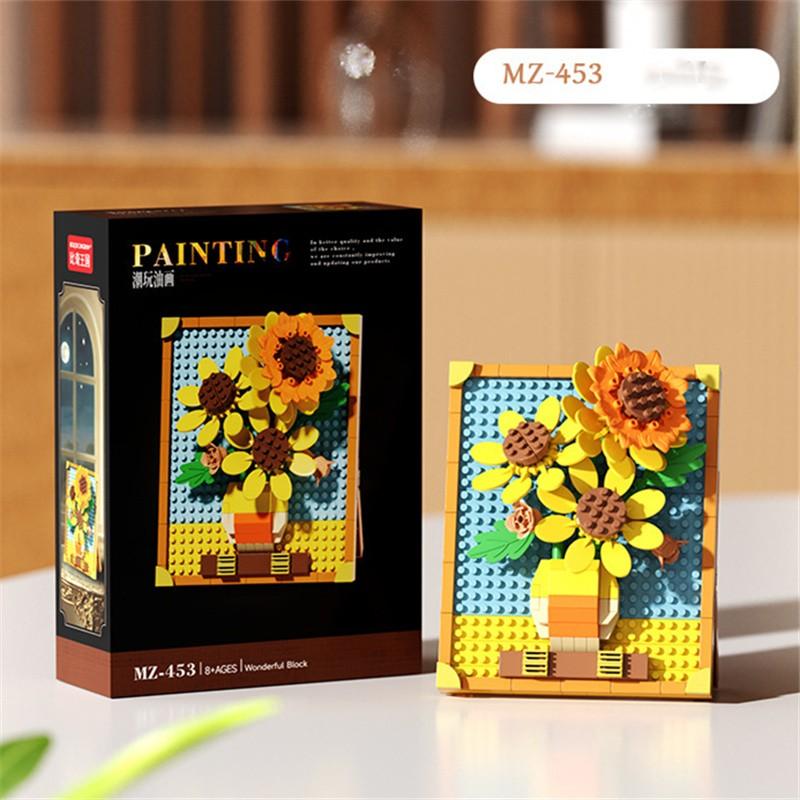 World Famous Painting Building Blocks, Educational Toy, Creative Decoration, Parent-Child Play, Assembly Puzzle