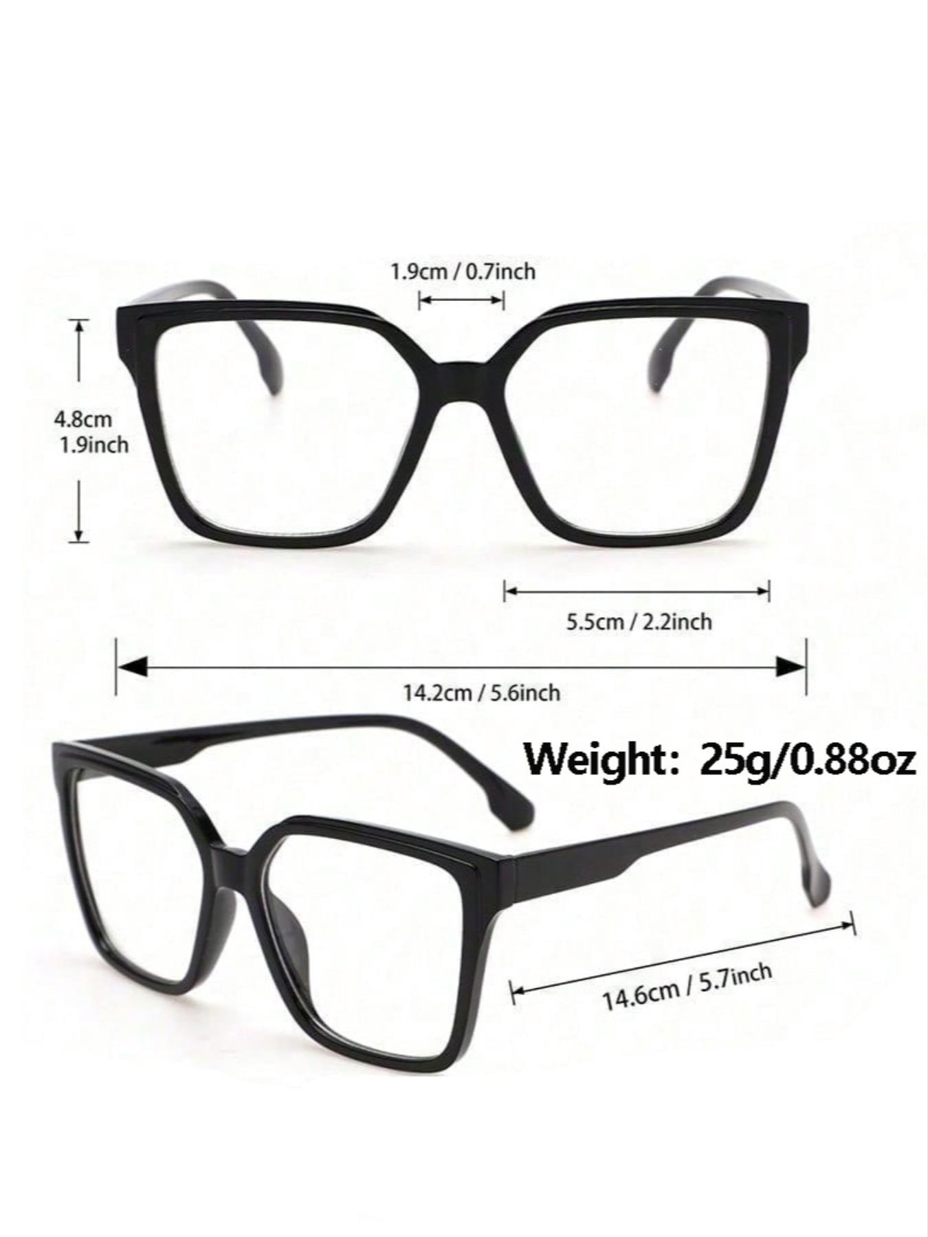 Women's Fashion Stylish Square Frames Plain/Leopard Pattern Eyeglasses, Trendy Casual Eyeglasses for Everyday Use, Fashion Accessories for Outdoor Activities, Lightweight Glasses